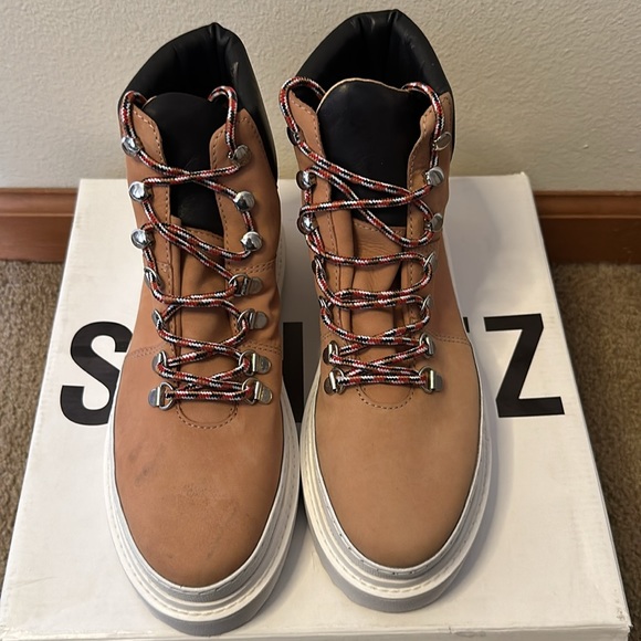 Schutz Lace-up Boots SZ 7.5 - Picture 4 of 7